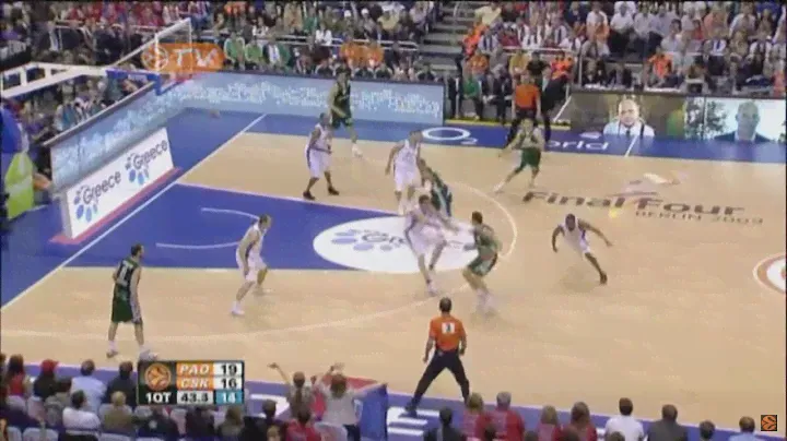 Zeljko Obradovic — Panathinaikos: Weave | Middle Pick & Roll (Berlin 2009 — Euroleague Final)